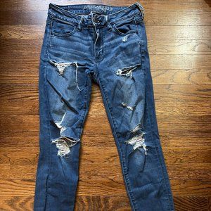 American Eagle ripped jeans